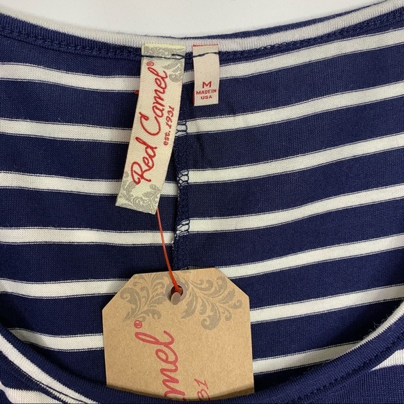 Red Camel Texas Locals Only Striped Tank Top, M - Picture 6 of 9